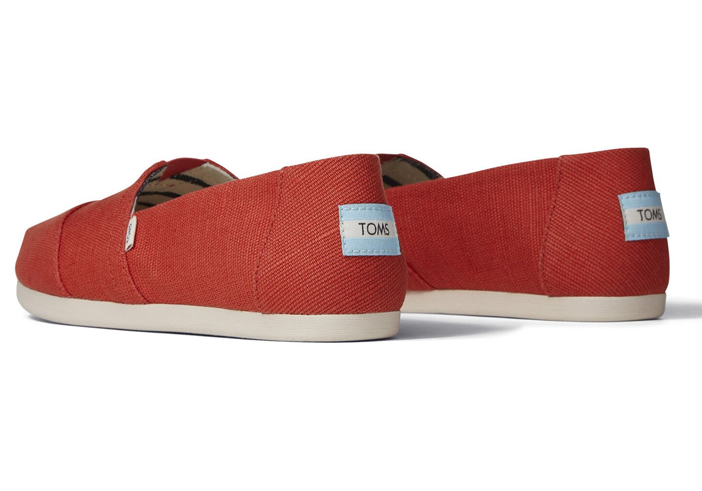 Toms Espadryle Damskie Czerwone - Alpargata Heritage Płócienne - 82UYCVTBE